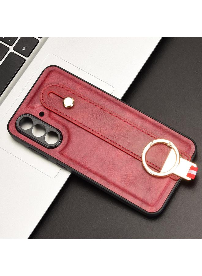 إيروريكس جراب خلفي من الجلد لهاتف Samsung Galaxy A56 5G مع سوار معصم - Image 2