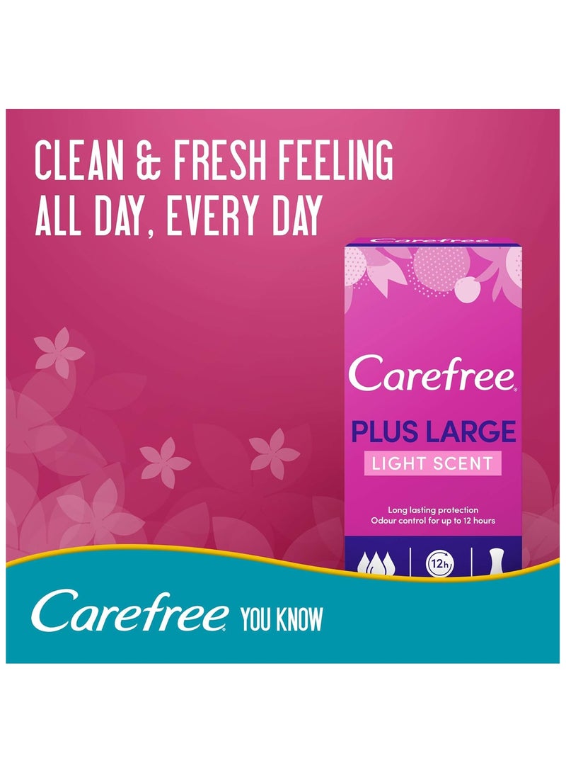 Carefree Maxi Light Scent Plus Large Panty Liners Pack of 20 - Image 2