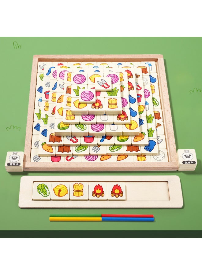 Sheep Card Board Game Children's Card Casual Party Multiplayer Game Puzzle Tabletop Game Wooden Toy
