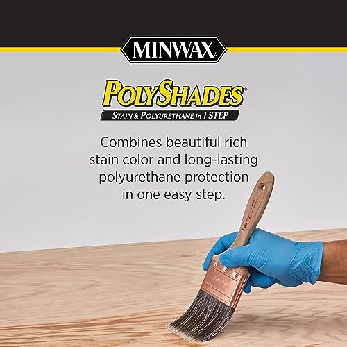 Minwax 219804444 Polyshades - Stain & Polyurethane in 1 Step, 275 VOC, 1/2 pint, Bombay Mahogany, Satin - Image 3