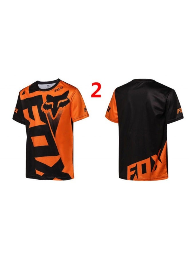 Fox Downhill Jersey Mountain Bike Cycling Top Men's Short-sleeve Quick-dry T-shirt Summer Motorcycle Trend