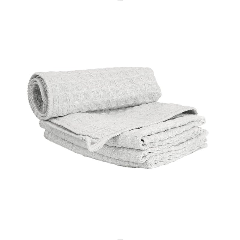 Barista Micro Cloth 4 Pack watchget Microfiber Barista Cleaning Towels Coffee Cleaning Accessories for Espresso Machine Steam Wand Countertop Kitchen Dish Cloth Waffle Weave Light Grey12x12