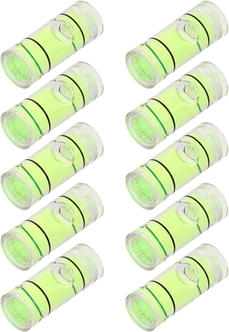 ULTECHNOVO 10pcs Mini Bubble Spirit Levels Precision Horizontal Leveling Instruments for Woodworking Picture Hanging and Construction Measuring Tools (6×15mm) - Image 1