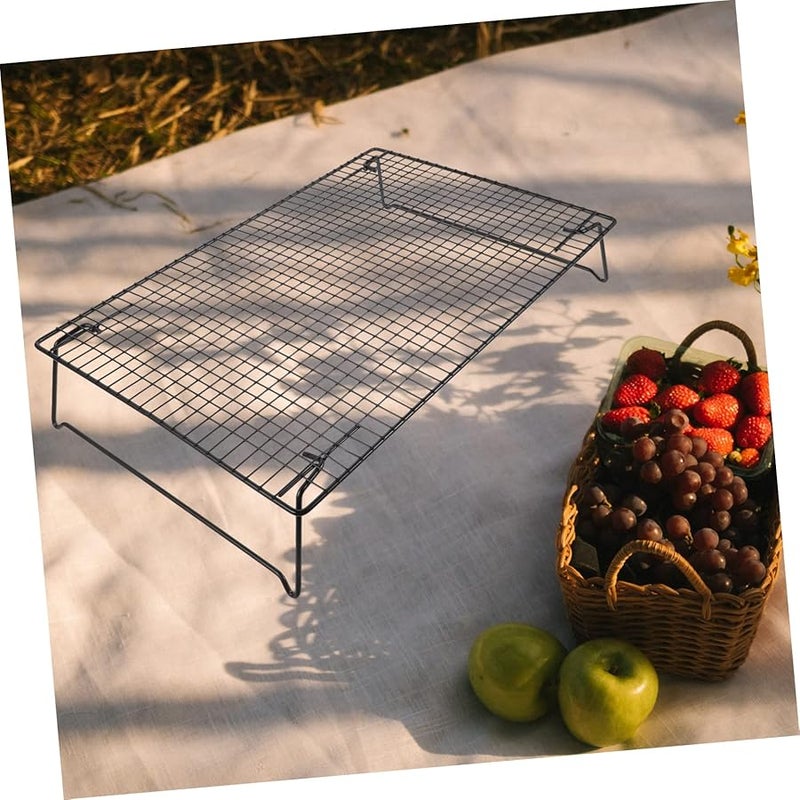 Carbon Steel Square Baking Cooling Rack for BBQ Cakes Cookies and Breads - Image 5
