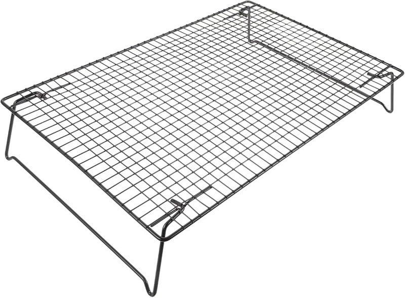 Carbon Steel Square Baking Cooling Rack for BBQ Cakes Cookies and Breads - Image 1