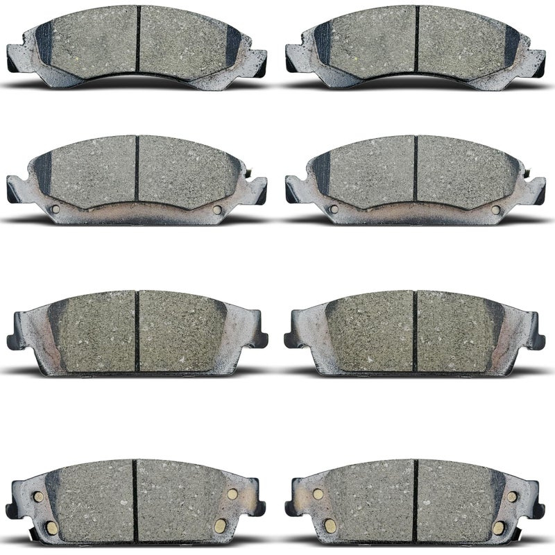 ALADICHE Front RearCeramic Brake Pads Set Replacement for Cadillac EscaladeEscalade ESVfor Chevy Silverado 1500SuburbanTahoefor GMC Sierra 1500YukonYukon XL D1363 D1707