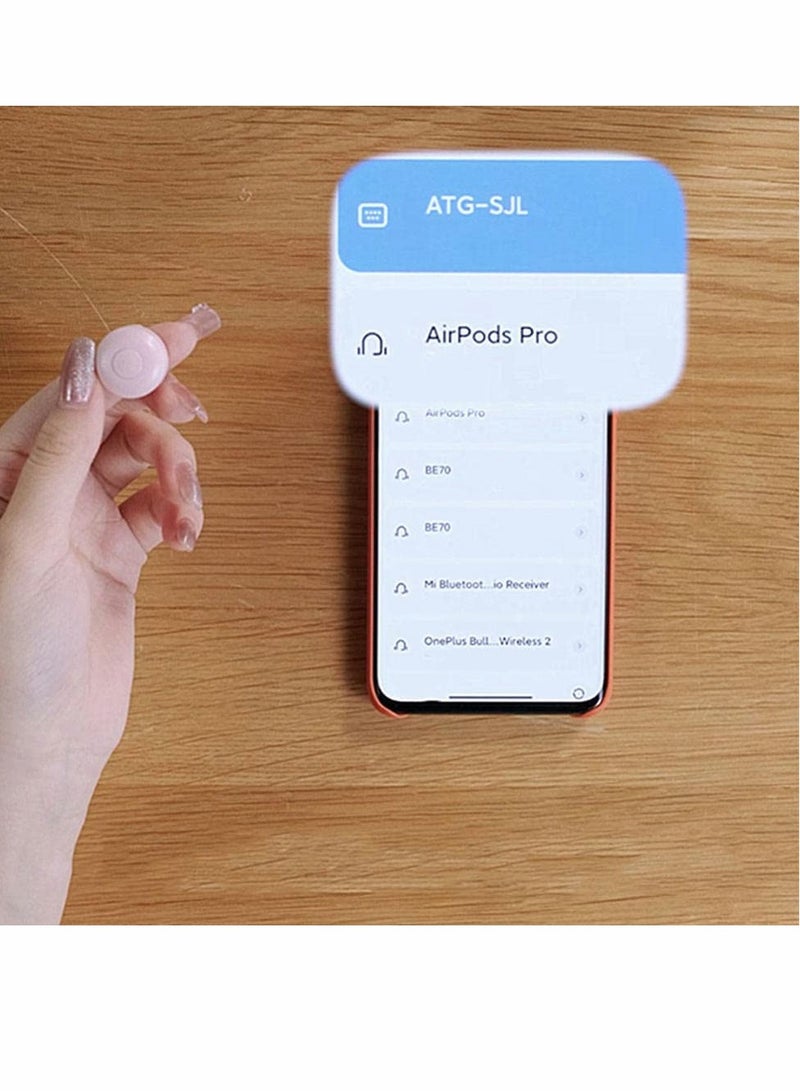 Bluetooth Fingertip Video Controller Clicker Page Turner, Applied for YouTube, for TikTok Video Likes Page Turning Remote, Compatible for Android, for Phone iPhone, for IPad, for Tablets (Pink)