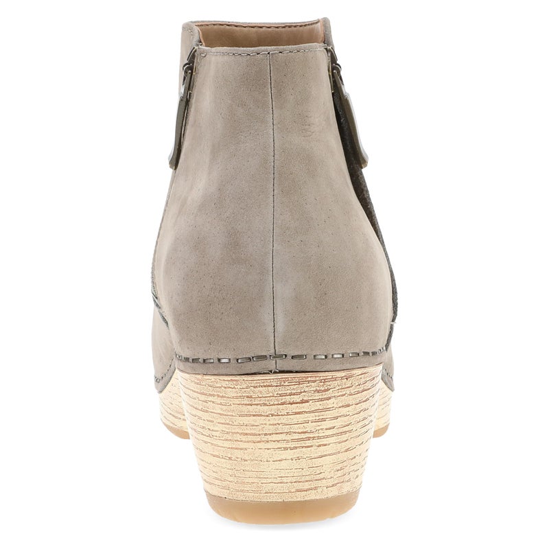 Dansko Lizanne Booties for Women - Linings from Recycled Materials and Leather for Breathability- Lightweight Rubber Outsole for Long-Lasting Wear Taupe Milled Nubuck 6.5-7 M US - Image 5