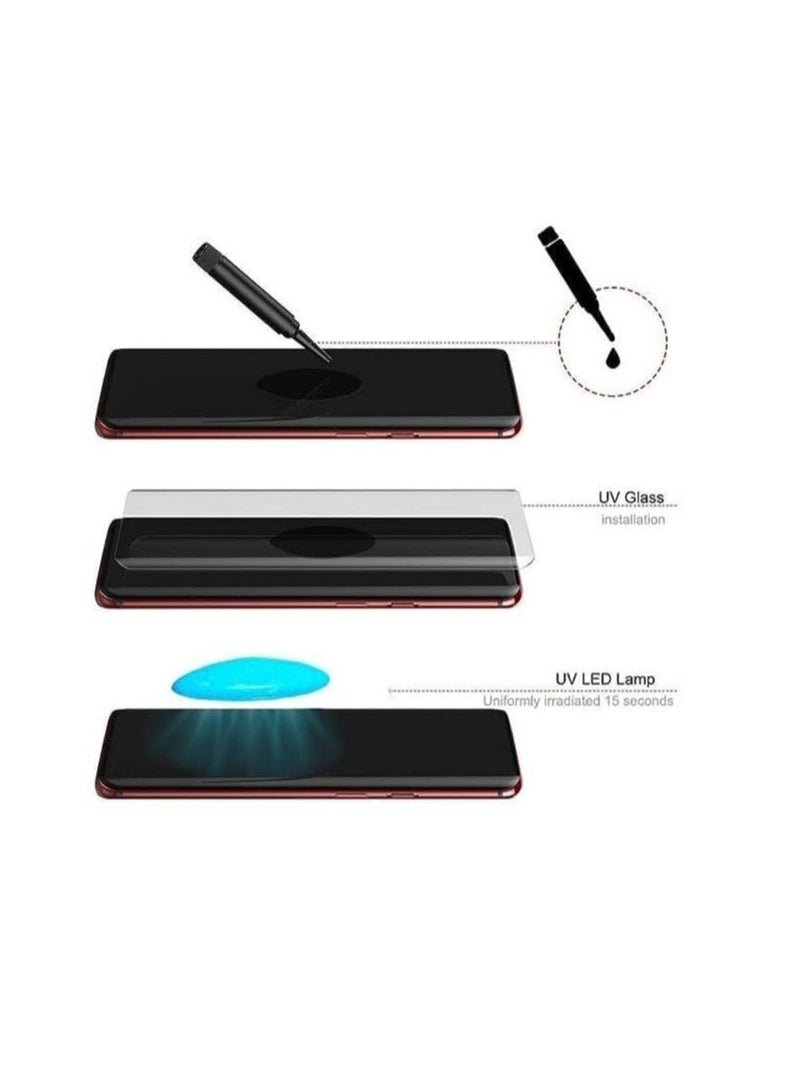 We are pleased to offer a curved ZC Glass Screen Protector featuring Full UV Glue and LED Lamp Curing, Delicate Touch, and Anti-Explosion Finger Print Unlock for the Huawei Pura 70 - Image 4