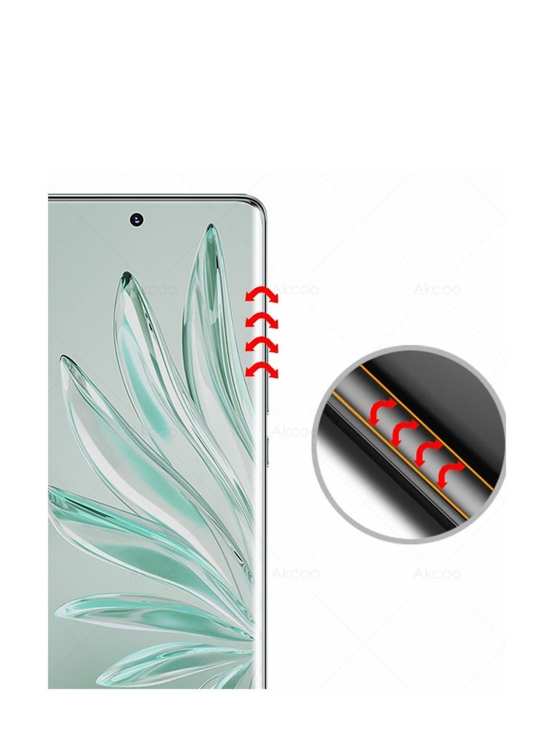 We are pleased to offer a curved ZC Glass Screen Protector featuring Full UV Glue and LED Lamp Curing, Delicate Touch, and Anti-Explosion Finger Print Unlock for the Huawei Pura 70 - Image 3