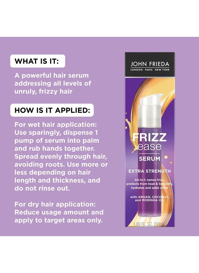 John Frieda - Frizz Ease Extra Strength Serum - 1.69 oz - Image 1