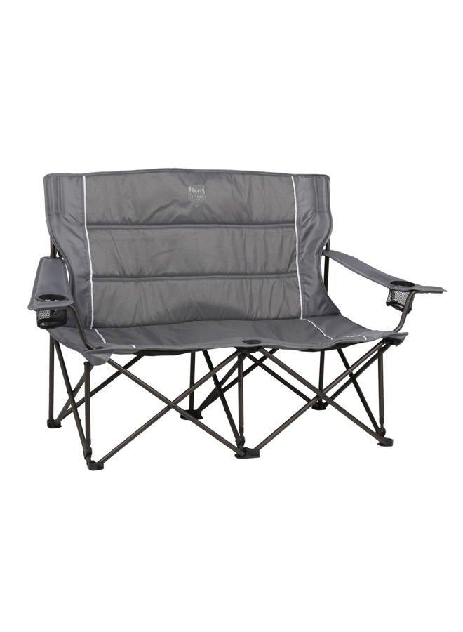 Timber Ridge Spruce 2-Person Folding Loveseat Camping Chair, Gray - Image 1