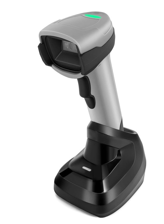 JRHC Barcode Scanner Wireless 1D 2D Bluetooth Barcode Reader with Stand 3 in 1 Bluetooth & 2.4G Wireless & USB Wired Connection PDF417 QR Data Matrix Handheld Bar Code Scanners - Image 1