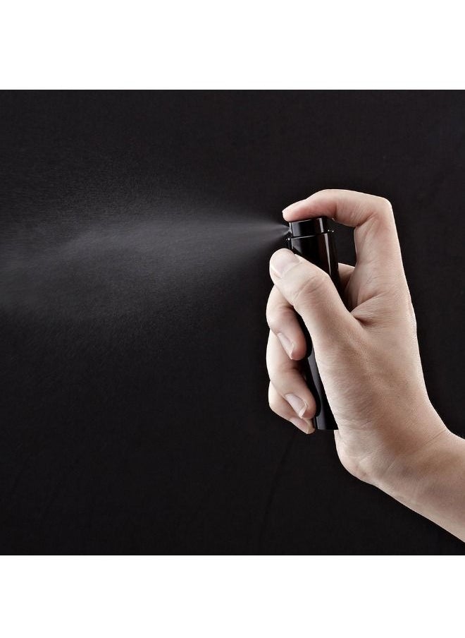 Generic - 4-Piece 8ml Perfume Atomizer Refillable, Portable Empty Mini Spray Bottle for Perfume, Cologne, Liquid Sprayer, Rotating Design Use Aluminum Shell And Glass Liner, Includes Dispensing Tool, Black - Image 1