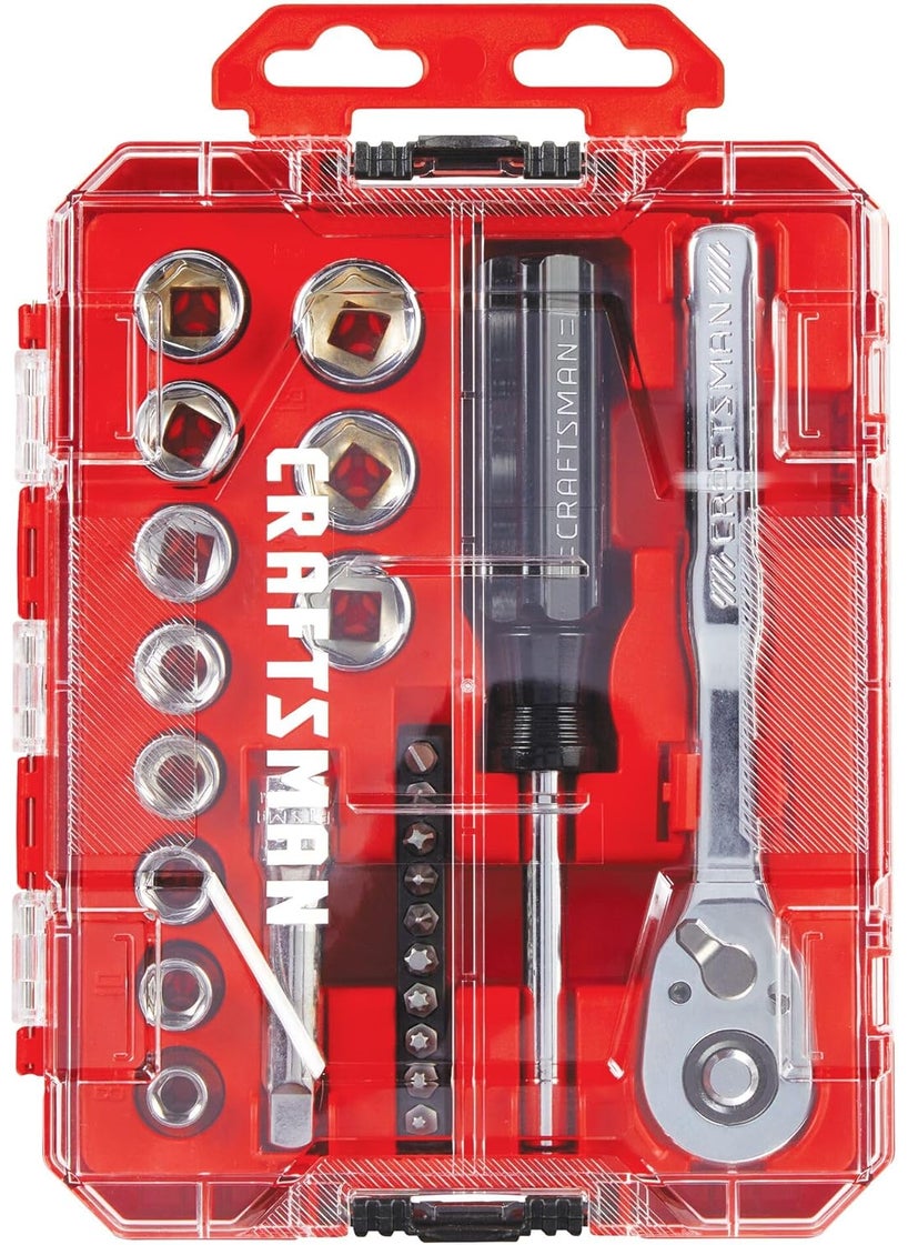 CRAFTSMAN CRAFTSMAN Mechanics Tool Set 24 Piece 38 Inch Drive Metric CMMT12111  - Image 4