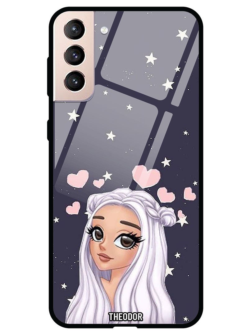 Theodor Protective Tempered Glass Case Cover Samsung Galaxy S21  Love Star Background - Image 1