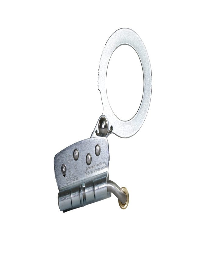 AFP Self-Locking Rope Grab with 2.25 inch Connecting Eye, Used with 5/8’’ Lifeline Rope, for Construction, Climbing, Fall-Protection, 310 lb. Capacity (OSHA/ANSI Compliant) Silver - Image 1