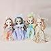 TNDCKP 4 Pcs 6 Inch Princess Girl Mini Dolls Small Princess Dolls Little Girl Miniature for 3 Year Old Girls - Image 4
