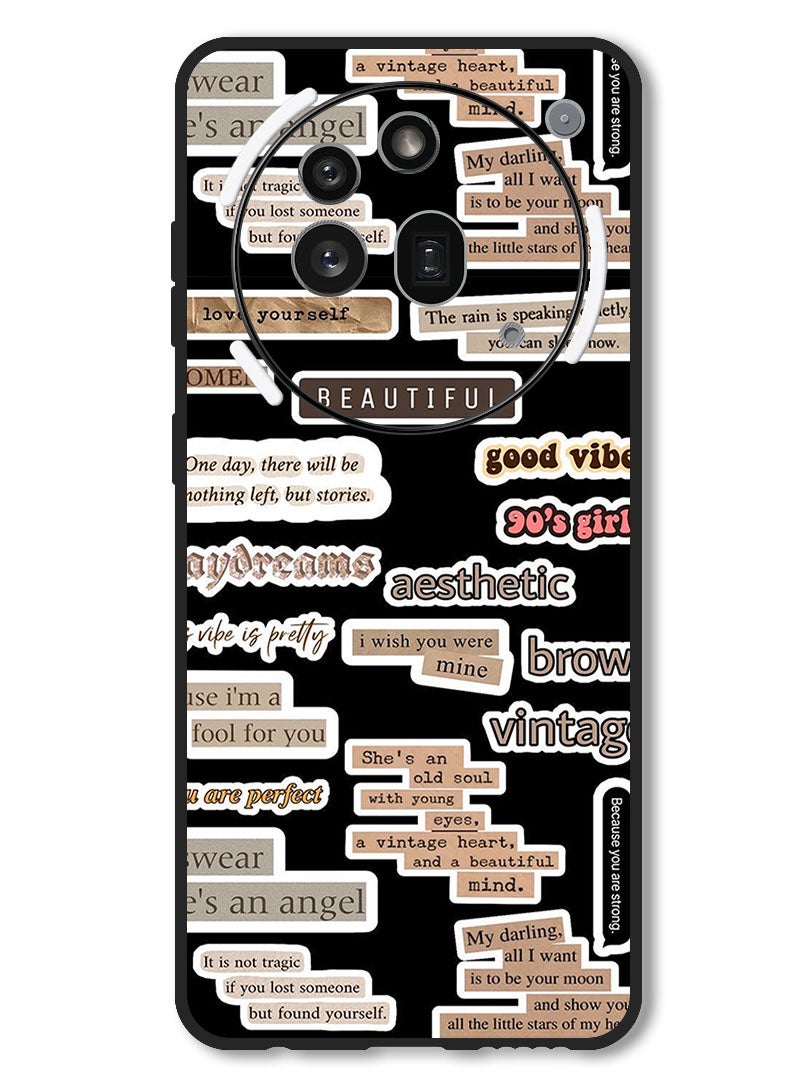 Theodor Case Compatible with Nothing Phone 3a Pro Protection Shockproof Bumper Cover Beautiful Quote - Image 1