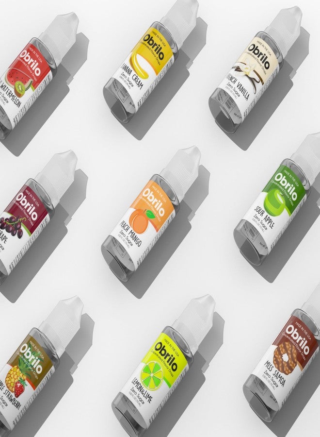 Obrilo Sour Apple Flavor Extract - Propylene Glycol (PG) Based - Water Soluble - Concentrated Food Flavoring for Baking, Candies, Desserts, Smoothies, Coffee & Tea - 15 mL/0.5 fl oz Dropper - Image 2
