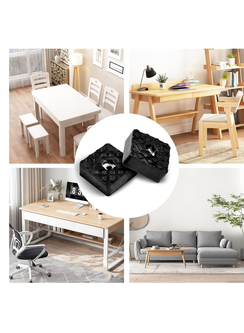 Generic 20 Pcs Heavy Duty Non,Slip Rubber Furniture Feet Pads with Screws, 30mm x 30mm, Protects Furniture on Wet Floors for Chairs, Tables, and Sofas  - Image 3