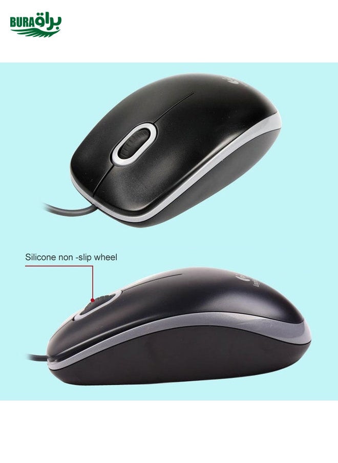 BURAQ - Logitech MK200 Wired Keyboard Mouse Set - Image 1