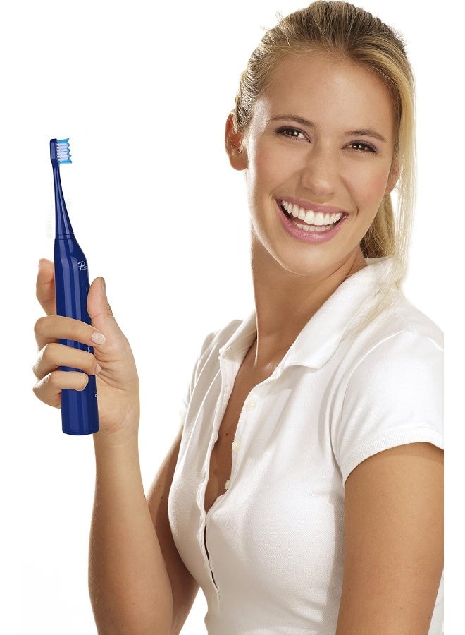 Pursonic S430 High Power Rechargeable Electric Sonic Toothbrush with 12 Brush Heads Storage Charger Blue - Image 4