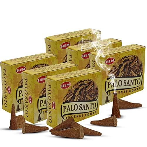 TRUMIRI Palo Santo Incense Cones and Burner Holder Bundle from Hem Incense Trumiri for Smudging and Aroma - Pack of 6 (Approx 60 Cones) - Image 2