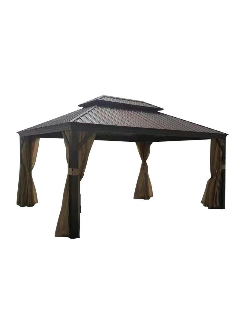 Oasis Casual 365*485cm Aluminium Double Top Gazebo  - Image 1