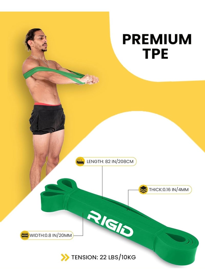 RIGID FITNESS Single Resistance Band - Heavy Duty Rubber Band with Strong Resistance, Pull-Up Assistance Band, Stretching Workout, Bodybuilding, Home Exercise Band - Image 2