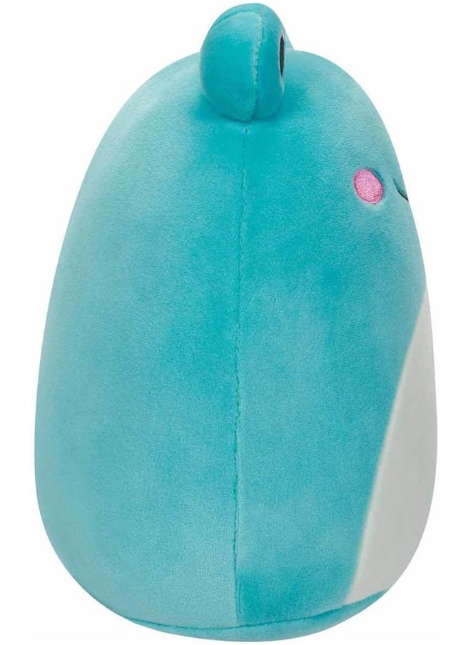 Squishmallows Squishmallows Robert Aqua Frog Little Plush Toy, 7.5-Inch Size  - Image 5