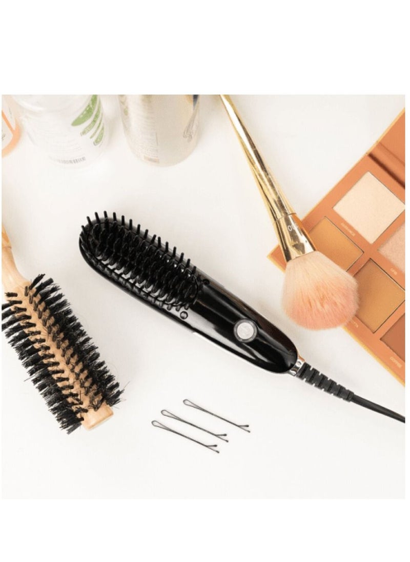 Original Soft Hair Straightening Brush Mini Black Colour