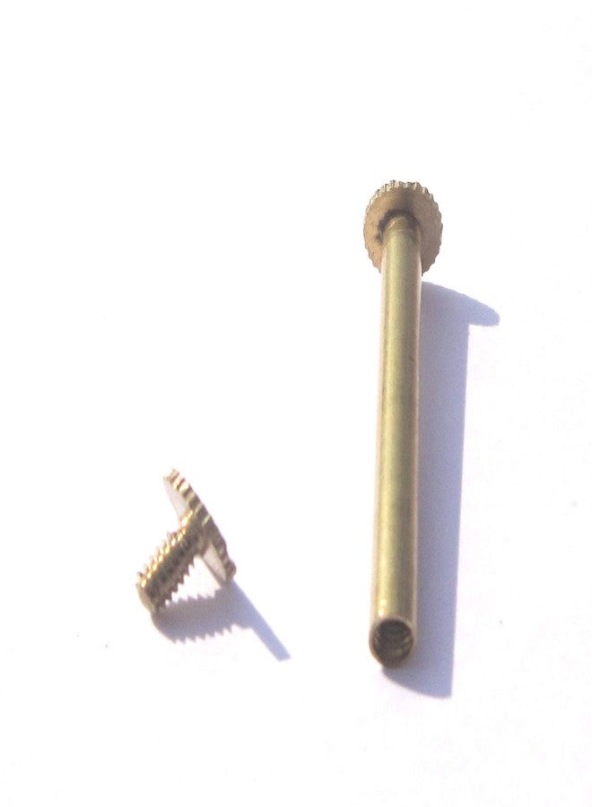IMPRINT Set of 4 Brass Screws Post, Album Screw, DIY Leather Decoration Bookbinding Round Flat Head Stud Screw, Scapbook Brass Binding Screw Post for Purse Belt(8 mm x 1.5 inch Big Size) - Image 3