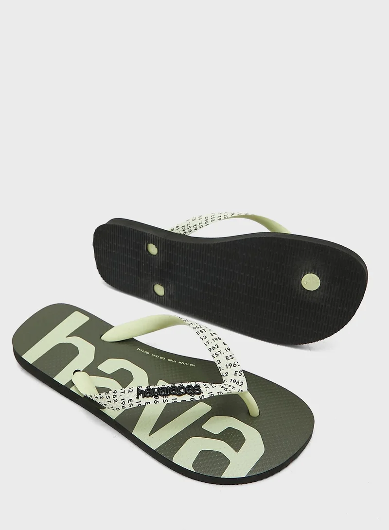 havaianas Logo Flip Flops