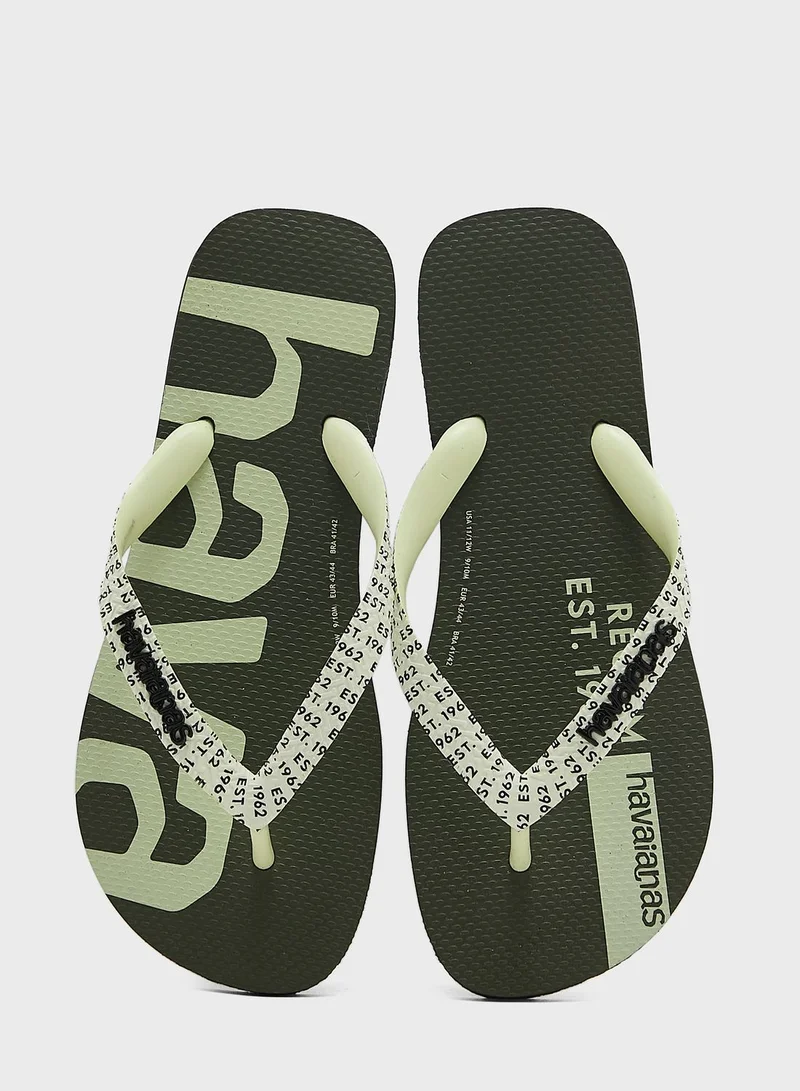 havaianas Logo Flip Flops