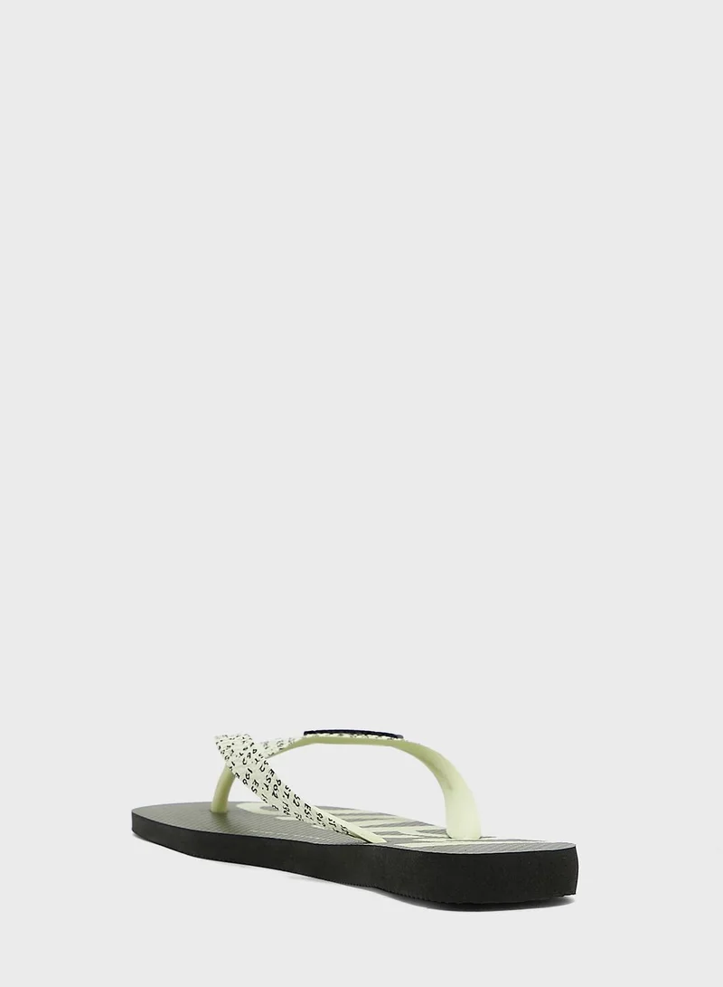 havaianas Logo Flip Flops