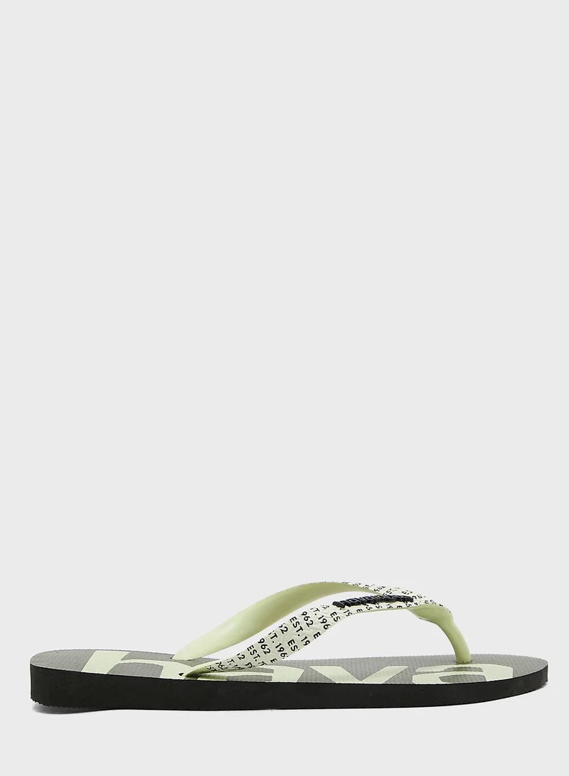 havaianas Logo Flip Flops