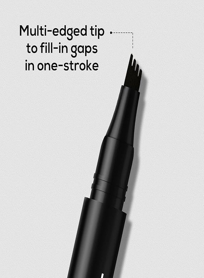 AKSH Eyebrow Pen - Black | Waterproof & Smudge-Proof | One Swipe Application | Micro Precision | Natural & Long-Lasting Finish | For Denser & Fuller Eyebrows | Easy to Use | - Image 4