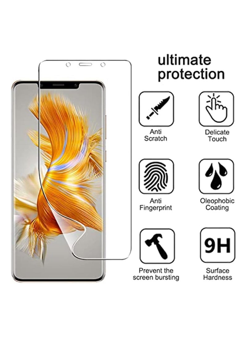 general Elastic Skin Screen Protector Compatible with Huawei Mate 50 Pro, Soft TPU HD Transparent No Bubble Self-Healing, Support Fingerprint Unlock, Mate 50 Pro Screen Protector - Image 2