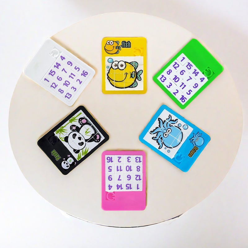 Factory Huarong Road Mini Puzzle 16 Palace Puzzle Sliding Puzzle School Kindergarten Gift Toys - Image 4