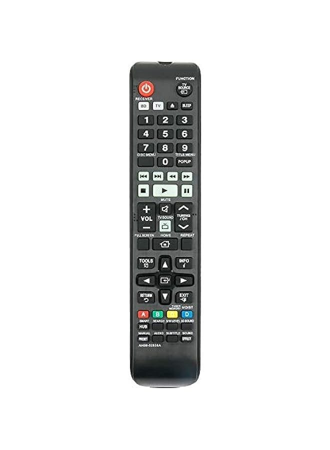 Ah59-02538A Remote Fit For Samsung Blu-Ray Home Entertainment System Ht-Fm53 Ht-F5500 Ht-F5550 Ht-F6500 Ht-F6530 Ht-F5530 Ht-F5500W Ht-F6500W Ht-F6530W Ht-F5500K Ht-F5550K Ht-Fm65Wc Ht-F6550W