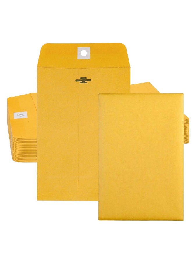 Jolbndcv 6” X 9” Clasp Envelopes With Gummed Seal Brown Kraft Catalog Envelopes Clasp Mailing Envelopes For Home Office Business 28 Lb Kraft Paperpack Of 30 - Image 1