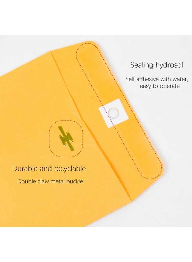 Jolbndcv 6” X 9” Clasp Envelopes With Gummed Seal Brown Kraft Catalog Envelopes Clasp Mailing Envelopes For Home Office Business 28 Lb Kraft Paperpack Of 30 - Image 3