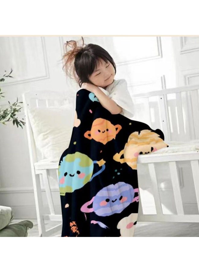 general Baby and children's cartoon flannel thin blanket (warm and comfortable, suitable for sleep, game use) 70cm*100cm - Image 2
