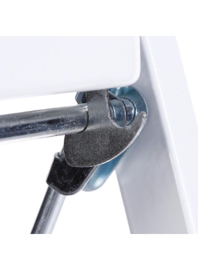 Five Simply Smart High-Quality Metal 2-Step Stool White and Black 46.5 x 81 x 55 cm 117312 - Image 4