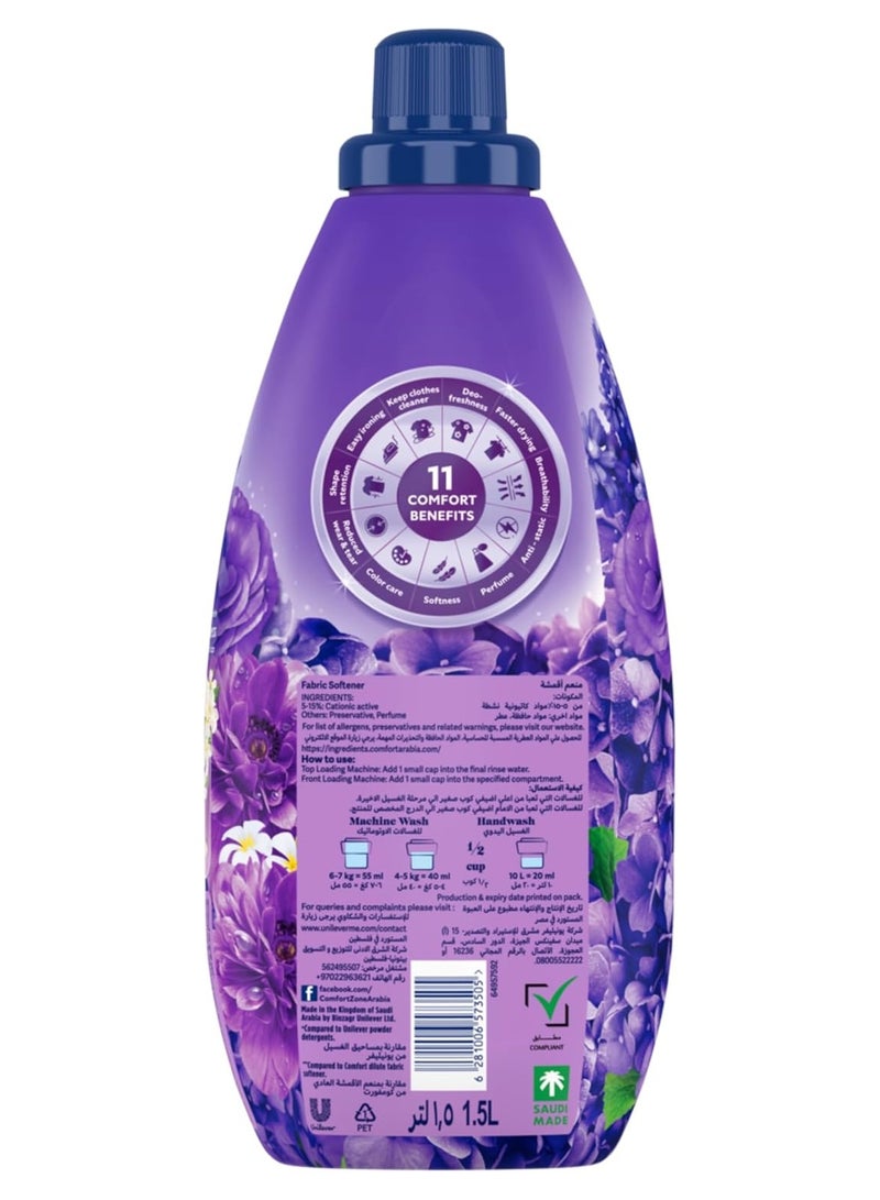 Comfort Concentrated Fabric Softener, 9X Fragrance, Colour Protection, Superior Softness, Lavender & Magnolia Scent, 1.5L - Image 3