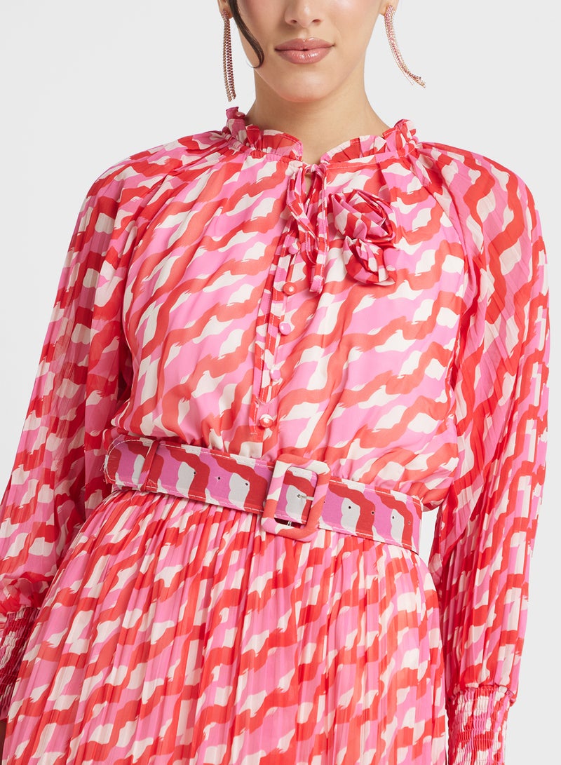 Khizana Pleated Maxi Dress - Image 3