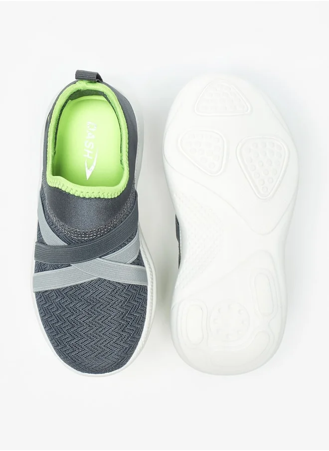 داش Boys's Textured Slip-On Walking Shoes