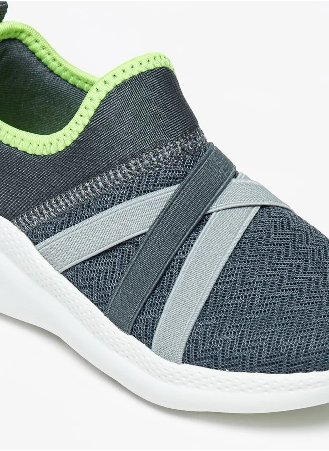 داش Boys's Textured Slip-On Walking Shoes