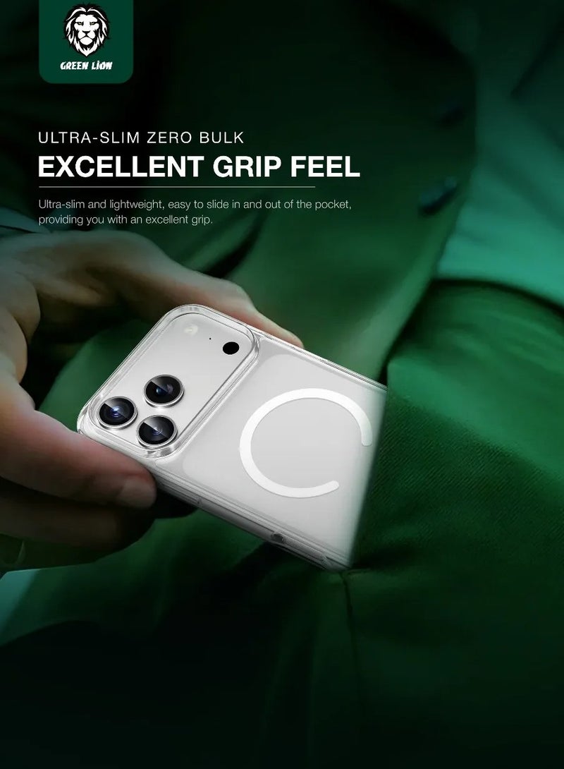 GREEN LION MagSafe Crystal Clear Cover iPhone 17 Pro Max with High-level Protection & Ultra Drop Protection / Ultra Drop Protection / Camera Protection - Clear - Image 4